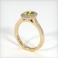 1.21 Ct. Bi Color Sapphire Ring, 18K Yellow Gold 2
