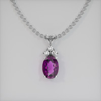 3.83 Ct. Gemstone Pendant, Platinum 950 1