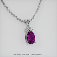 3.83 Ct. Gemstone Pendant, Platinum 950 2