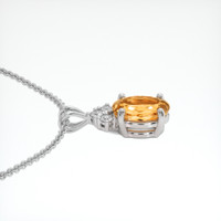 2.10 Ct. Gemstone Pendant, Platinum 950 3