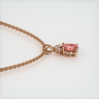 0.48 Ct. Sapphire Pendant, 14K Rose Gold 3
