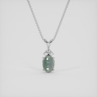 1.00 Ct. Alexandrite Pendant, 10K White Gold 1