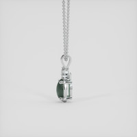1.00 Ct. Alexandrite Pendant, 10K White Gold 3