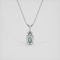 1.00 Ct. Alexandrite Pendant, 10K White Gold 4