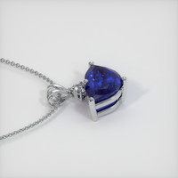 2.51 Ct. Sapphire Pendant, 14K White Gold 3