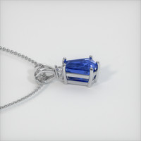 2.54 Ct. Sapphire Pendant, 14K White Gold 3