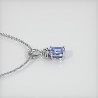 0.84 Ct. Sapphire Pendant, 14K White Gold 3