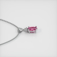 0.80 Ct. Sapphire Pendant, 14K White Gold 3