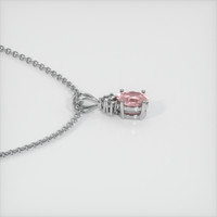 0.31 Ct. Padparadscha Sapphire Pendant, 14K White Gold 3