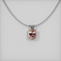 1.18 Ct. Sapphire Pendant, 14K White Gold 1