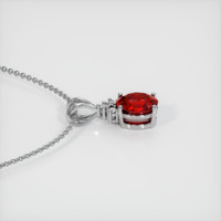 2.52 Ct. Ruby Pendant, 14K White Gold 3