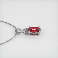 2.04 Ct. Ruby Pendant, 14K White Gold 3