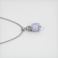36.03 Ct. Greyish Blue Sapphire Pendant, 14K White Gold 3