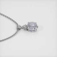 12.03 Ct. Grey Sapphire Pendant, 14K White Gold 3