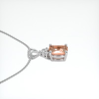0.92 Ct. Sapphire Pendant, 14K White Gold 3