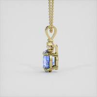 1.57 Ct. Blue Sapphire Pendant, 10K Yellow Gold 3