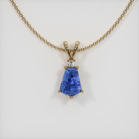 2.54 Ct. Sapphire Pendant, 14K Yellow Gold 1