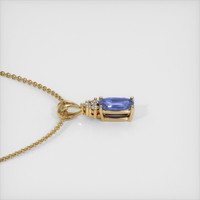 0.55 Ct. Sapphire Pendant, 14K Yellow Gold 3
