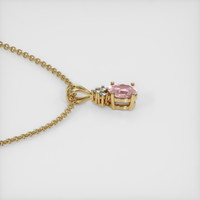 0.31 Ct. Padparadscha Sapphire Pendant, 14K Yellow Gold 3