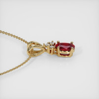 1.05 Ct. Ruby Pendant, 14K Yellow Gold 3