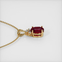 2.44 Ct. Ruby Pendant, 14K Yellow Gold 3