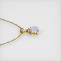 3.30 Ct. Sapphire Pendant, 14K Yellow Gold 3