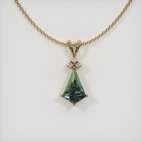 2.18 Ct. Sapphire Pendant, 14K Yellow Gold 1