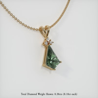 2.18 Ct. Sapphire Pendant, 14K Yellow Gold 2