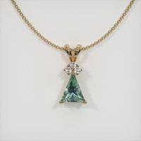 0.93 Ct. Sapphire Pendant, 14K Yellow Gold 1