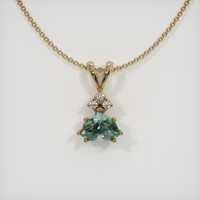 1.20 Ct. Sapphire Pendant, 14K Yellow Gold 1