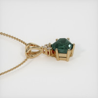 2.44 Ct. Sapphire Pendant, 14K Yellow Gold 3