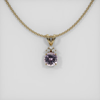 0.92 Ct. Sapphire Pendant, 14K Yellow Gold 1