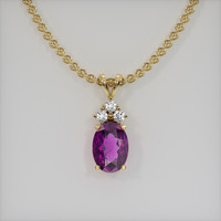 3.83 Ct. Gemstone Pendant, 18K Yellow Gold 1