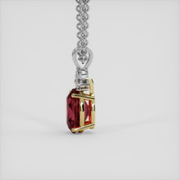 5.21 Ct. Red Almandine Garnet Pendant, 14K Yellow & White 3