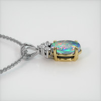 0.85 Ct. Gemstone Pendant, 14K Yellow & White 3