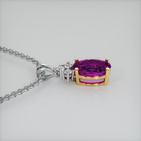 3.83 Ct. Gemstone Pendant, 18K Yellow & White 3