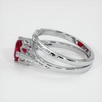 1.21 Ct. Ruby Ring, Platinum 950 4