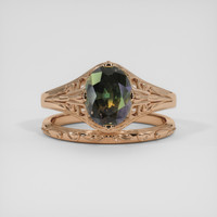 1.69 Ct. Bi Color Sapphire Ring, 14K Rose Gold 1