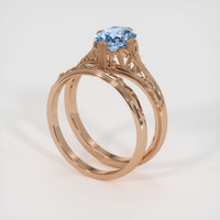 1.21 Ct. Sapphire Ring, 18K Rose Gold 2