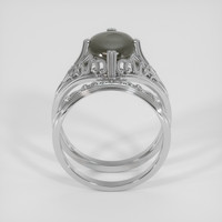 2.48 Ct. Black Sapphire Ring, Silver 3