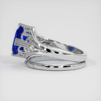 3.16 Ct. Blue Sapphire Ring, 10K White Gold 4