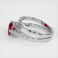 1.21 Ct. Ruby Ring, 14K White Gold 4