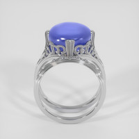 15.59 Ct. Blue Sapphire Ring, 18K White Gold 3