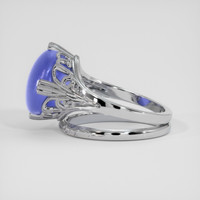 15.59 Ct. Blue Sapphire Ring, 18K White Gold 4