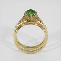 1.18 Ct. Green Sapphire Ring, 10K Yellow Gold 3
