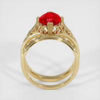 2.02 Ct. Ruby Ring, 10K Yellow Gold 3