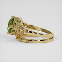 4.00 Ct. Green Tourmaline Ring, 14K Yellow Gold 4