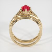 0.97 Ct. Ruby Ring, 14K Yellow Gold 3