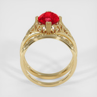 2.13 Ct. Ruby Ring, 14K Yellow Gold 3