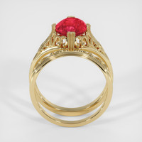 2.73 Ct. Ruby Ring, 14K Yellow Gold 3